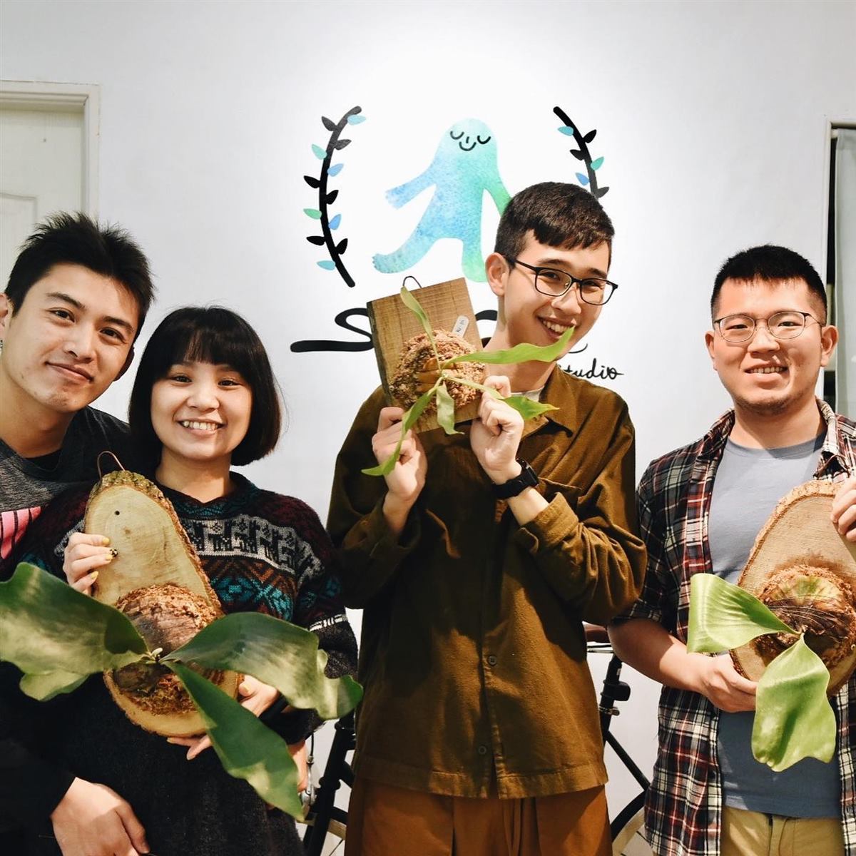 植物上板工作坊完成合照